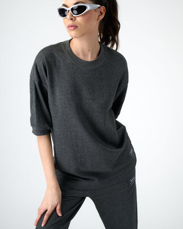 Women Everyday Crew Tee - Charcoal