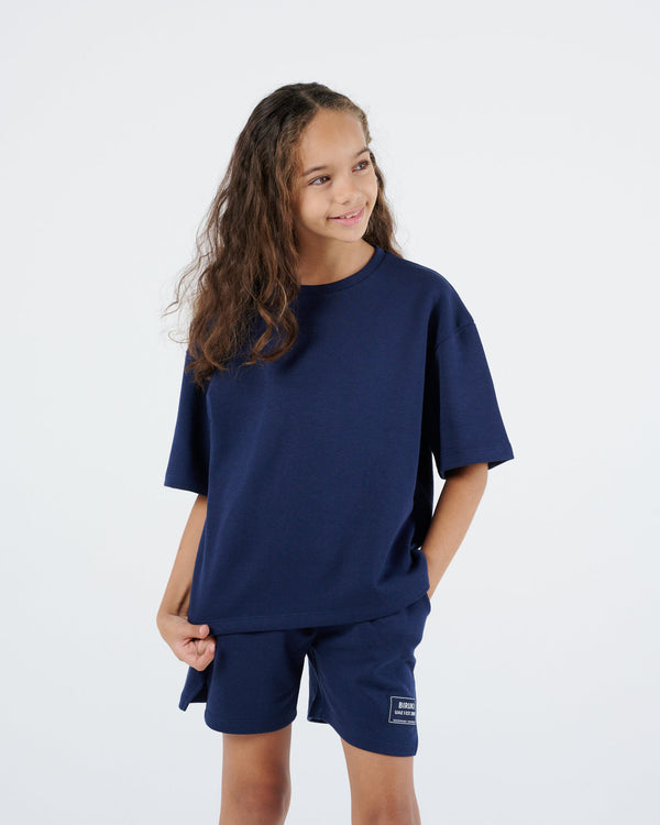 Girls 365 Oversized Tee- Navy