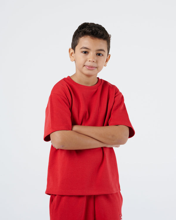 Boys Classic Regular Tee - Cherry Red