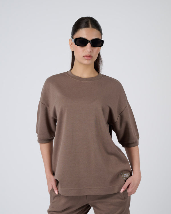 Women Everyday Crew Tee - Mocha