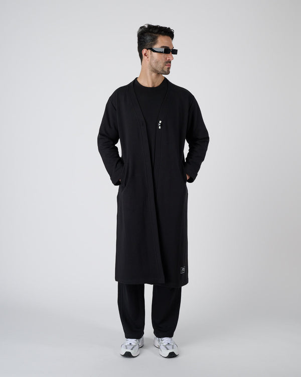 Men Limited Edition Duster Coat - Black