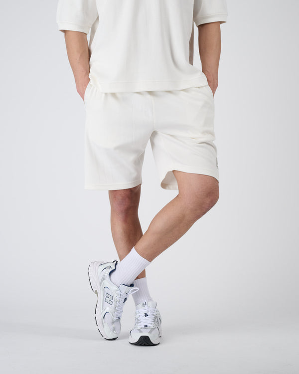 Men Everyday Shorts - Cream White