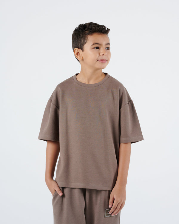 Boys 365 Oversized Tee - Mocha