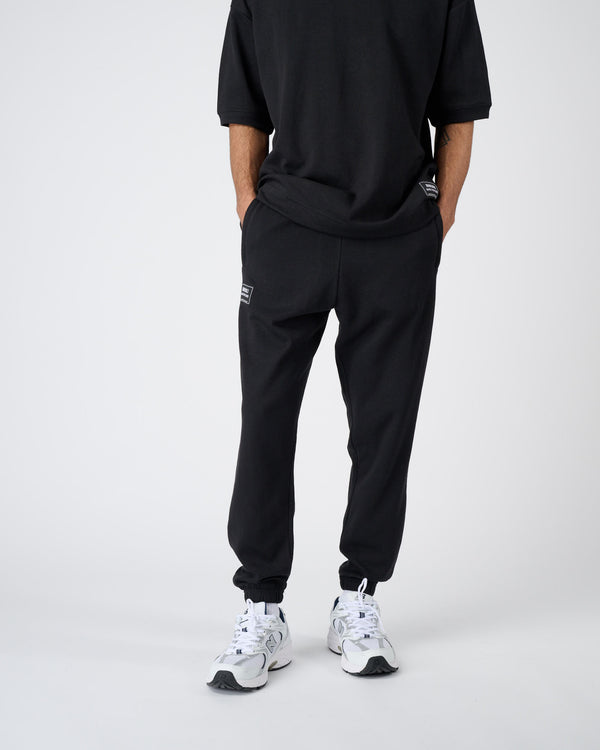 Men Plush Joggers - Black