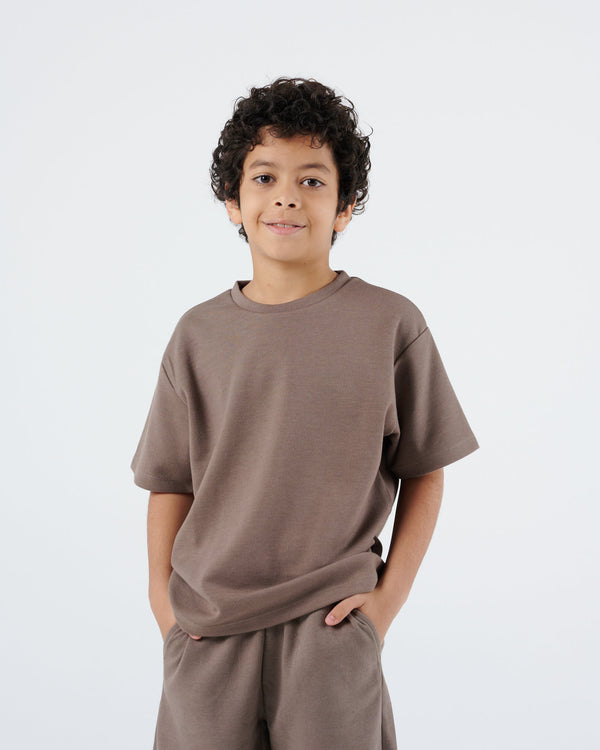 Boys Classic Regular Tee - Mocha