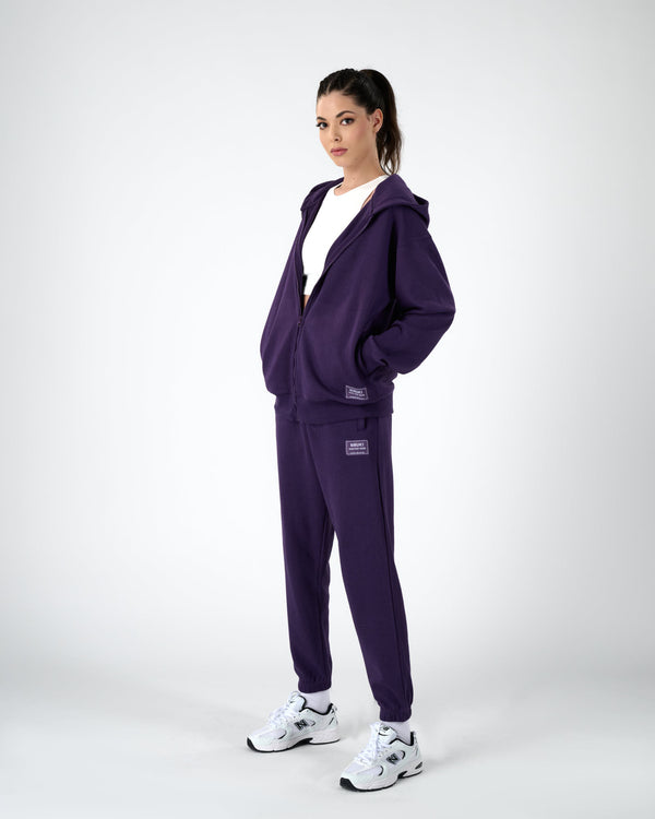 Women Zip Hoodie - Violet