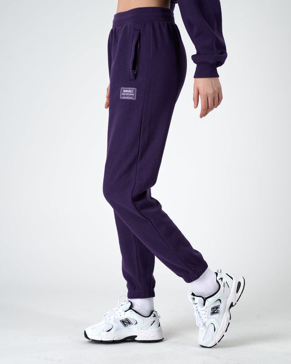 Women Plush Joggers - Violet