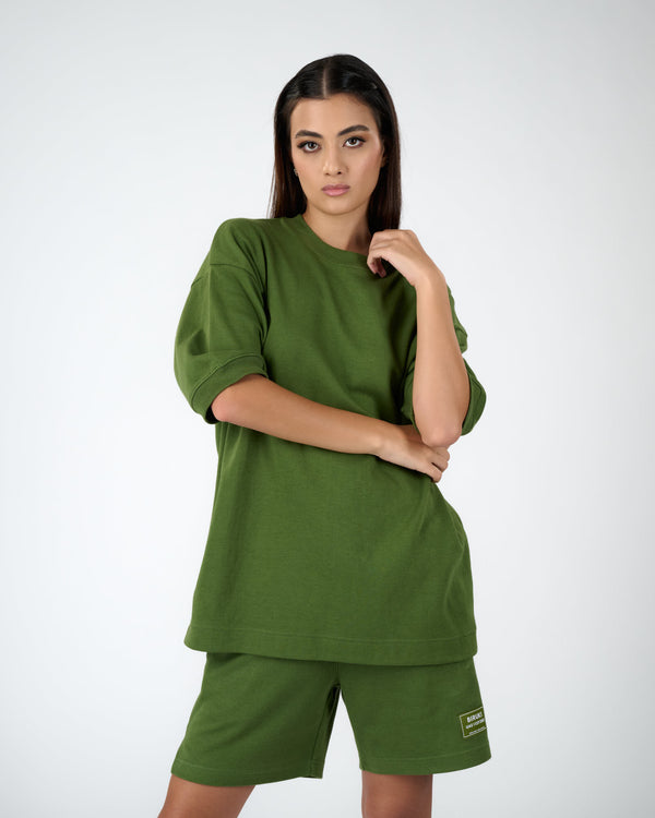 Women Classic Crew Tee - Olive