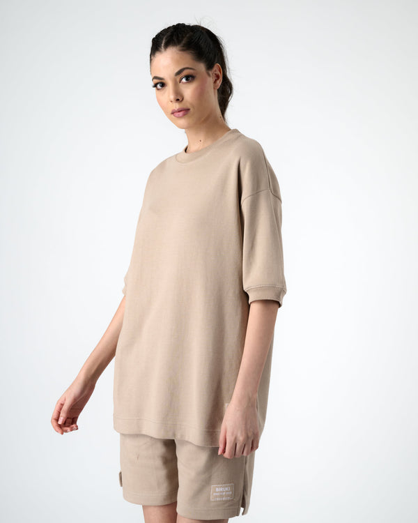 Women Everyday Crew Tee - Cool Sand