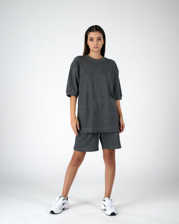 Women 365 Crew Tee - Charcoal