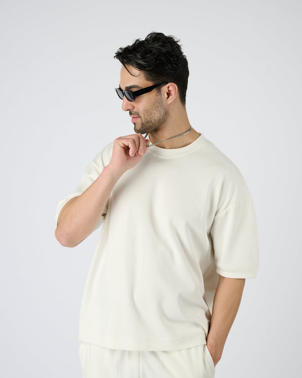 Men Everyday Crew Tee - Cream White