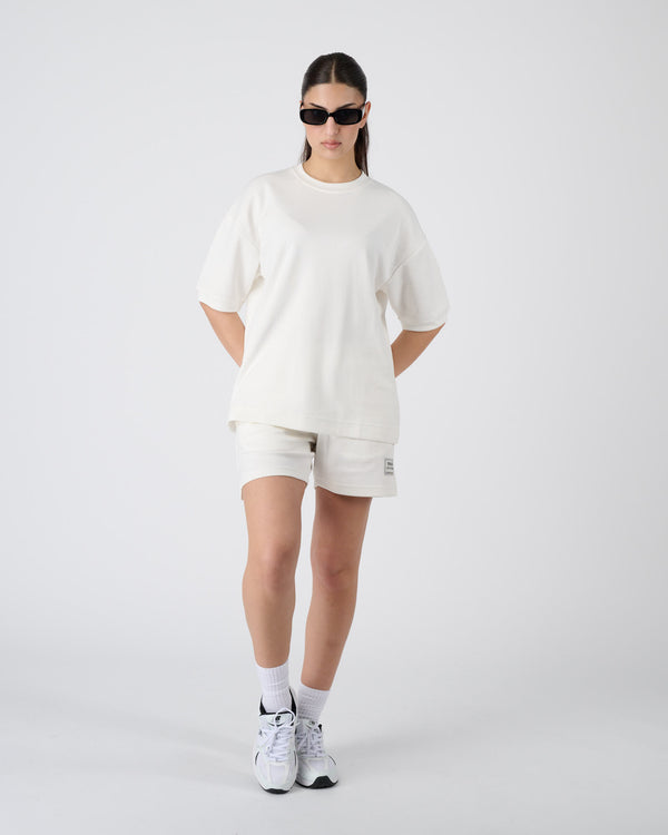 Women Everyday Shorts - Cream White