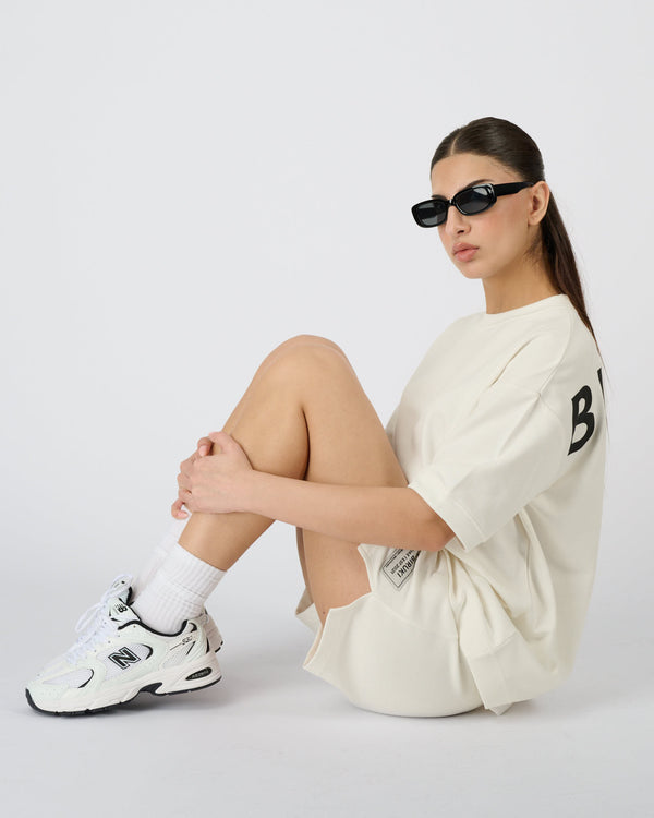 Women Classic Crew Tee - Cream White