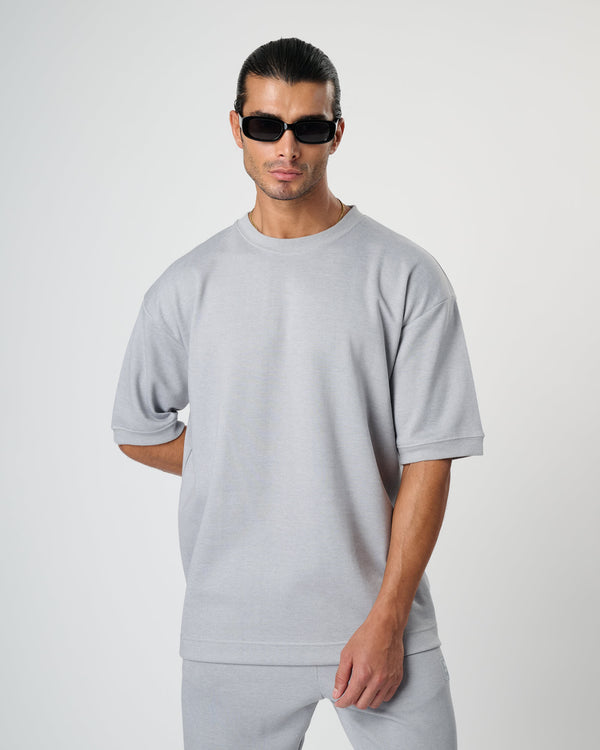 Men Defined Crew Tee - Glacier Gray