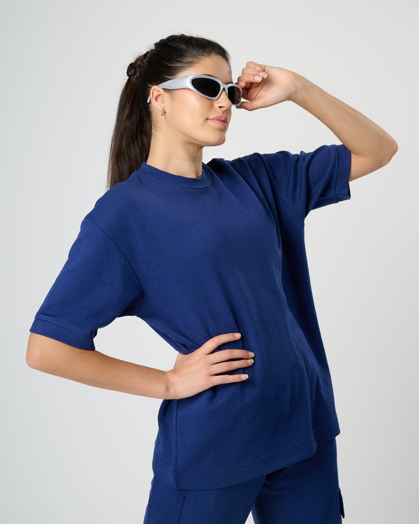 Women 365 Crew Tee - Midnight Blue