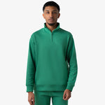 Iconic Men Zip Pullover - Evergreen