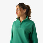 Iconic Women Zip Pullover - Evergreen